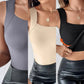 🏆Laatste dag 50% korting!!💐Thermische tanktops met ronde hals en ingebouwde beha voor dame