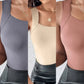 🏆Laatste dag 50% korting!!💐Thermische tanktops met ronde hals en ingebouwde beha voor dame