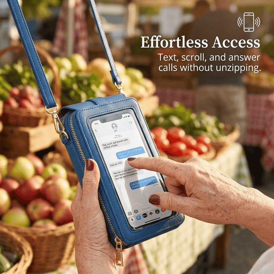 🏆SLECHTS €16,99!!👜📱 Eenvoudige en elegante touchscreen-schoudertas voor dames