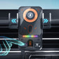 Slimme 2-in-1 telefoonhouder voor in de auto met draaifunctie en draadloze oplader