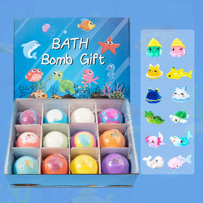 🛁🌊 Badbommen met oceaan-thema | 60 g * 12 stuks, schuimend badplezier & leuk cadeau-idee ✨