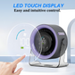 💥 Flash Sale: €49,99!! Bureauventilator met LED-display, USB-voeding, draagbaar, 100 snelheden, 120' kantelbaar, stil, lange batterijduur, oscillerende tafelventilator voor de slaapkamer, kantoor, thuis en op de camping