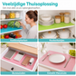 🛡️ Waterdichte Koelkastplankbeschermers – Anti-slip & Makkelijk Schoon te Maken | Beschermt Planken tegen Vlekken & Knoeien ✨